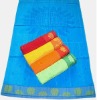 100% cotton jacquard velour beach towel