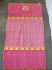 100% cotton jacquard velour beach towel with embroidery