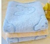 100% cotton jacquard velour face towel