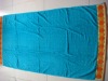 100% cotton jacquard velour satin beach towel