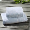 100% cotton jacquard velour towel set with yarn dyed