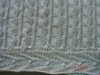 100% cotton knitted blanket & 100% acrylic knitted blanket & throw