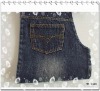 100% cotton long slub denim fabric