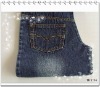 100% cotton long slub denim fabric