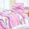 100% cotton lovely printed bedding set 3pcs/4pcs