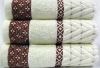 100% cotton pain yarn dyed jacquard face towel