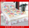 100%cotton patchwork in border and reactive dye printing 3pcs bedding set