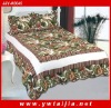 100%cotton patchwork in border and reactive dye printing 3pcs bedding set