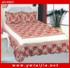 100%cotton patchwork in border and reactive dye printing 3pcs bedding set