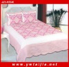 100%cotton patchwork in border and reactive dye printing 3pcs bedding set