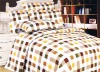 100% cotton peach printed bedding sets