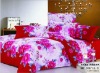 100% cotton peach printed home textile bedding sets