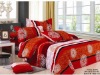 100% cotton peach printed home textile bedding sets