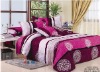 100% cotton peach printed home textile bedding sets