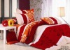 100% cotton peach printed home textile bedding sets