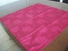 100% cotton peony jacquard tablecloth for hotel