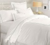 100% cotton percale white hotel bedding set / bed linen