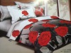 100% cotton pigment print bed cover / bed sheet 3D