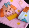 100%cotton pile printed children bath towel