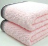 100% cotton plain bath towel with solid color