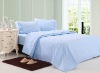 100% cotton plain bed linen set