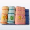 100% cotton plain cotton face towel with embroidery