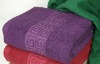 100%cotton plain dyed bath towel