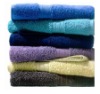 100% cotton plain dyed bath towel with border