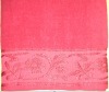 100% cotton plain dyed jacquard bath towel