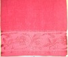 100% cotton plain dyed jacquard bath towel