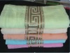 100% cotton plain dyed jacquard bath towel