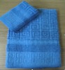 100% cotton plain dyed jacquard bath towel