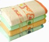 100% cotton plain dyed jacquard bath towel