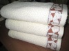 100% cotton plain dyed jacquard bath towel