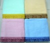 100% cotton plain dyed jacquard bath towel