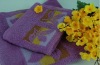 100% cotton plain dyed set towel