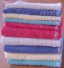 100%cotton plain-dyed terry border towel