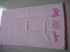 100% cotton plain embroidery bath towel