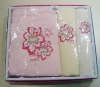 100% cotton plain gift towel with embroidery
