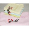 100% cotton plain gift towel with embroidery