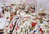 100% cotton plain printed duvet cover set