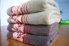 100% cotton plain satin jacquard bath towel