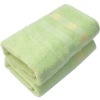 100%cotton plain terry bath towel with satin