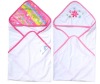 100% cotton plain terry loop embroidery hooded towel