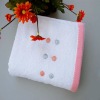 100% cotton plain towel with embroidery