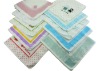 100%cotton plain velour printed hand towel