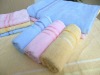 100%cotton plain weave satin-border bath towel