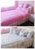 100%cotton princess bedding set/pink bedding
