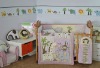 100% cotton printed baby crib bedding set
