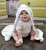 100% cotton printed baby hooded bath towel